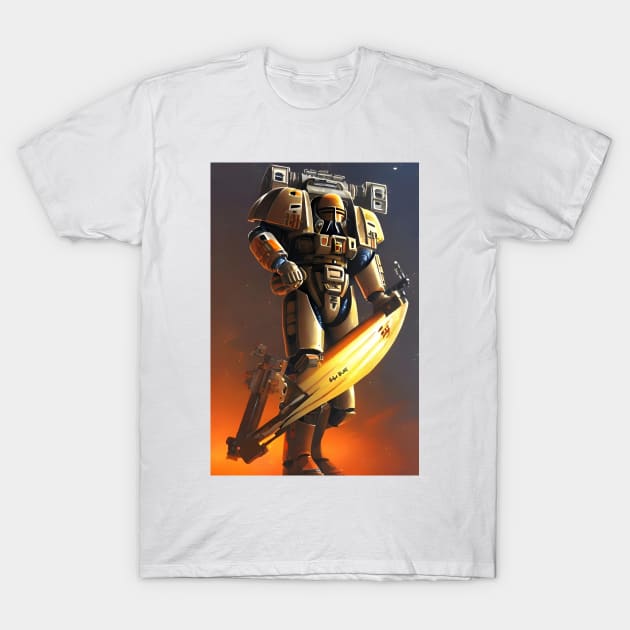 Armageddon Machine Ninja T-Shirt by FineArtMaster